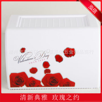 【泓信商家推荐厕所卷纸盒清新典雅玫瑰之约价格实惠01】潮州市潮安区庵埠镇泓信五金制品商行 - 产品库